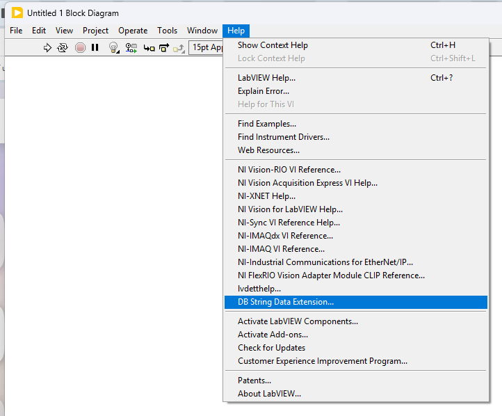 07 Help menu